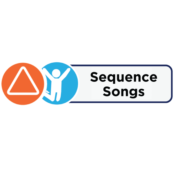 Sequence Songs Activity Card label