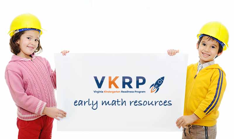 early math resources - two kids holding up sign
