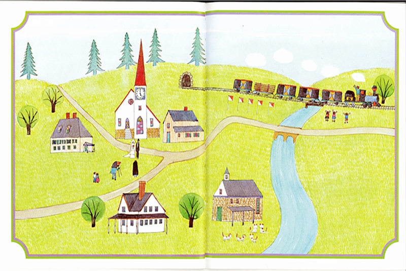 Interior image from Anno's Counting Book