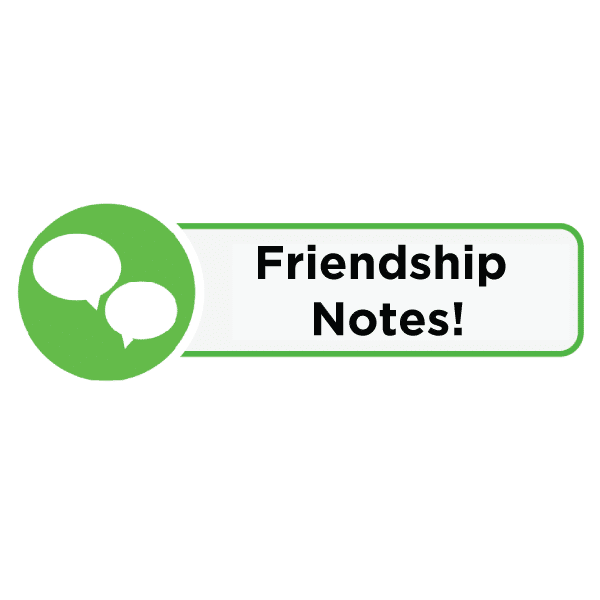 Friendship Notes! Activity Card