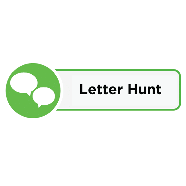 Letter Hunt Activity Card