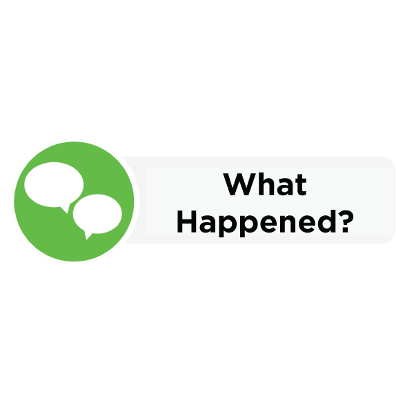What Happened? Activity Card
