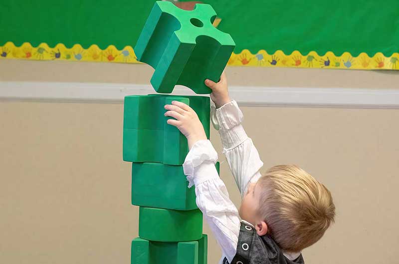toddler stacking blocks